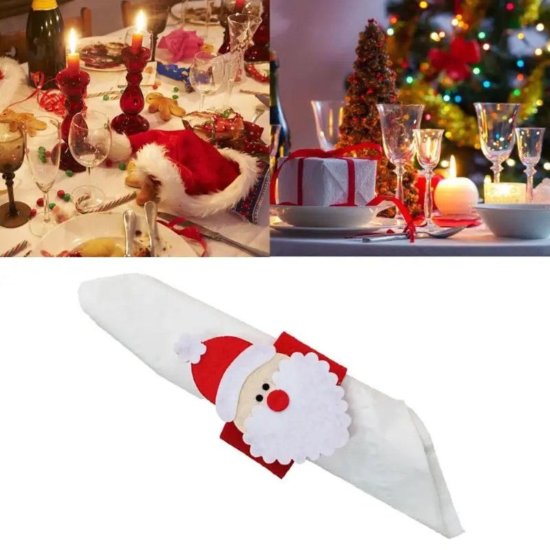4Pcs New Year Decor Santa Claus Napkin Rings Holder Xmas Dinner Party Supplies Christmas Table Decoration For Home
4Pcs New Year Decor Santa Claus Napkin Rings Holder Xmas Dinner Party Supplies Christmas Table Decoration For Home