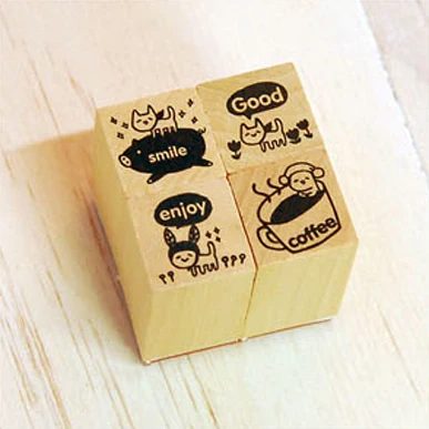 4pcs/set Cute Cat Cartoon DIY Wooden Rubber Stamps for Scrapbooking Handmade Card Diy Stamp Photo Album Creative Gift
4pcs/set Cute Cat Cartoon DIY Wooden Rubber Stamps for Scrapbooking Handmade Card Diy Stamp Photo Album Creative Gift