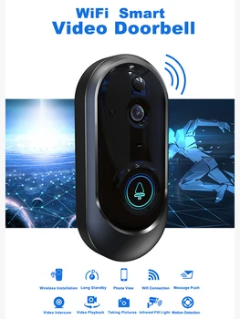 720P Smart WiFi Video Doorbell Camera Wireless Home Visual Intercom Night vision Security Camera PIR Motion Detection for PHONE
720P Smart WiFi Video Doorbell Camera Wireless Home Visual Intercom Night vision Security Camera PIR Motion Detection for PHONE