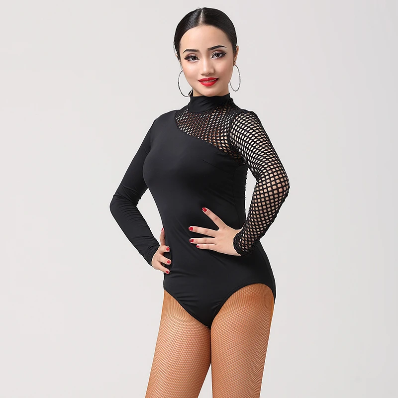 New Fashion Latin Dance Tops Women'S Sexy Mesh Splice Long Sleeve Dance Leotard Modern Ballroom Salsa Practice Bodysuit L433
New Fashion Latin Dance Tops Women'S Sexy Mesh Splice Long Sleeve Dance Leotard Modern Ballroom Salsa Practice Bodysuit L433