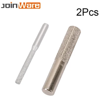 2Pcs Vacuum Brazing Brazed Diamond Router Silver Straight Finger Bit 6.35/12.7MM With Marble Granite Knife Shank Rotary Tools
2Pcs Vacuum Brazing Brazed Diamond Router Silver Straight Finger Bit 6.35/12.7MM With Marble Granite Knife Shank Rotary Tools