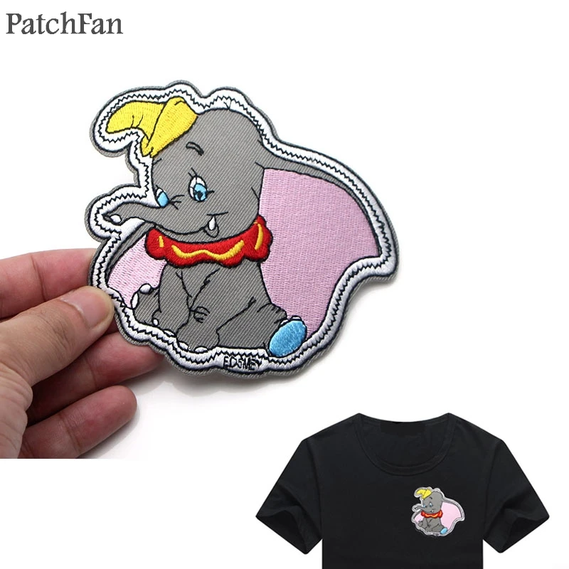 Patchfan Dumbo elephant Cartoon Iron on Patches Clothing para diy Embroidered badges Sewing Applique Patchworks stickers A0751
Patchfan Dumbo elephant Cartoon Iron on Patches Clothing para diy Embroidered badges Sewing Applique Patchworks stickers A0751