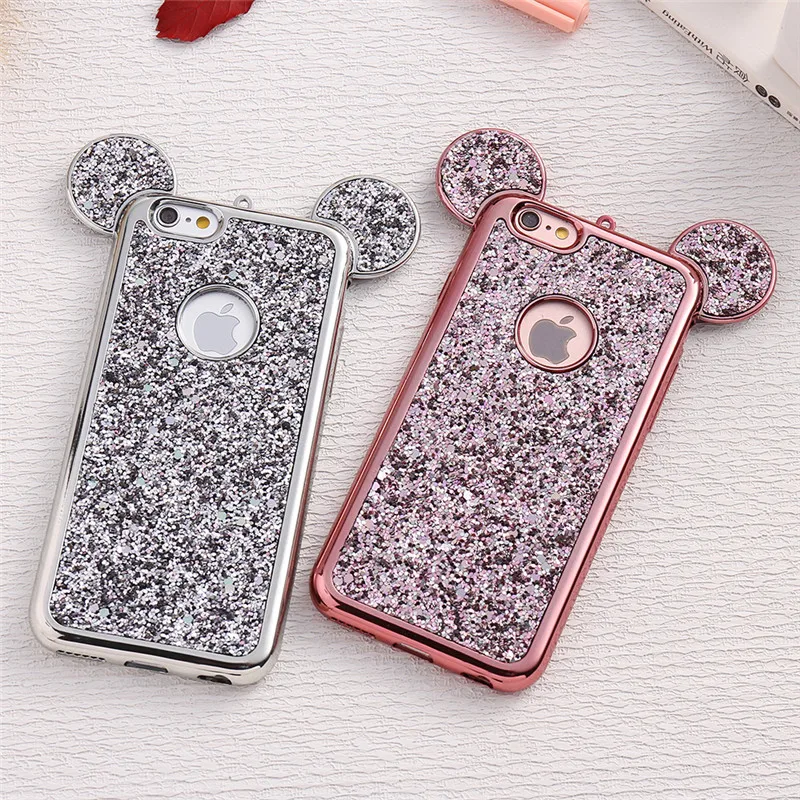 Lonely Colorful Glitter Mickey Mouse Eears Phone Case For iPhone 6 6s 7 8 Plus X Case Cartoon Shiny Plating Frame Soft TPU Case
Lonely Colorful Glitter Mickey Mouse Eears Phone Case For iPhone 6 6s 7 8 Plus X Case Cartoon Shiny Plating Frame Soft TPU Case