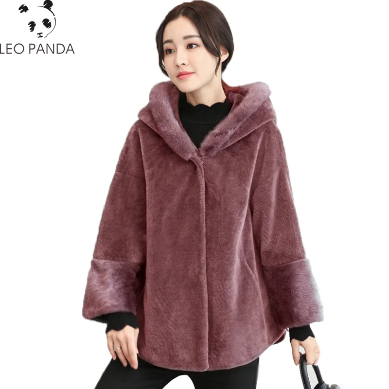 2019 Winter Women High-end Loose Warm Jacket Sheep Shearing Outwear With Mink Fur Trim Sheared Sheepskin Coat With Hood Parka CY
2019 Winter Women High-end Loose Warm Jacket Sheep Shearing Outwear With Mink Fur Trim Sheared Sheepskin Coat With Hood Parka CY