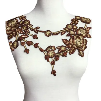 4pc 35x27cm Embroidered Lace Collar Applique Neckline Lace Flower Motif Patchwork Sewing Accessories Guipure Rose Pink AC0331
4pc 35x27cm Embroidered Lace Collar Applique Neckline Lace Flower Motif Patchwork Sewing Accessories Guipure Rose Pink AC0331