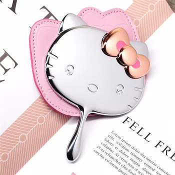 High quality Kitty Metal Mirror With Leather Bag Portable Makeup Mirror Handheld Vanity Mini Mirror
High quality Kitty Metal Mirror With Leather Bag Portable Makeup Mirror Handheld Vanity Mini Mirror