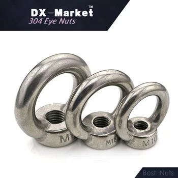 M3 , 20pcs , lifting ring nut , high quality eye nuts 304 stainless steel Metric eyenut ,B013