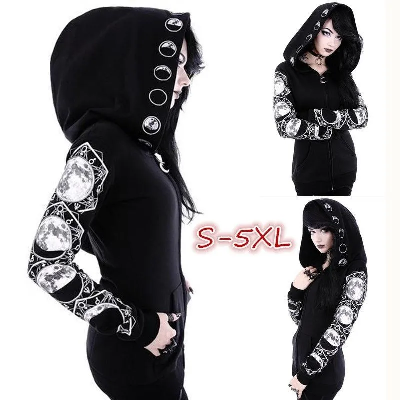 Clothing Women Gothic Zipper Jacket Coat outerwear Cardigan Tops Baseball JacketJacket Causal Long Sleeve letter Printed jacket
Clothing Women Gothic Zipper Jacket Coat outerwear Cardigan Tops Baseball JacketJacket Causal Long Sleeve letter Printed jacket