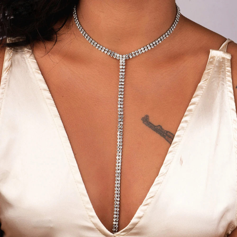 Rhinestone Choker Necklace 2019 Women Multi Row Crystal Statement Necklaces Chokers Long Pendants Luxury Chocker N1941
Rhinestone Choker Necklace 2019 Women Multi Row Crystal Statement Necklaces Chokers Long Pendants Luxury Chocker N1941
