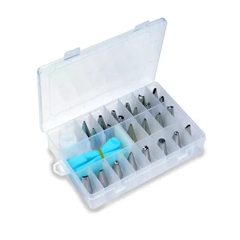 27Pcs/Set Silicone Icing Piping Cream Pastry Bag Stainless Steel Nozzle Set Pastry Tips Converter DIY Baking Decorating Tools
27Pcs/Set Silicone Icing Piping Cream Pastry Bag Stainless Steel Nozzle Set Pastry Tips Converter DIY Baking Decorating Tools