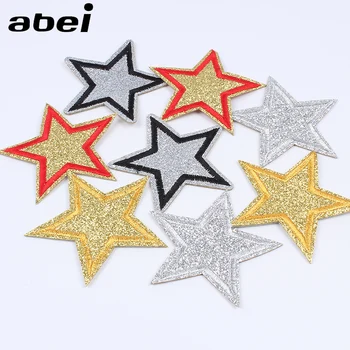 10PCS Iron On Embroidery Gold Silver Star Patch Cartoon Coat Stickers Sewing Diy Handmade Garments Appliqued Backpack Sticker
10PCS Iron On Embroidery Gold Silver Star Patch Cartoon Coat Stickers Sewing Diy Handmade Garments Appliqued Backpack Sticker