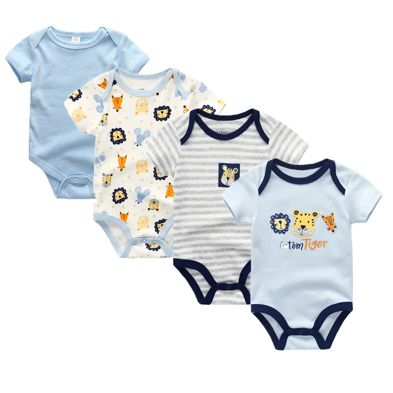 4pcs/lot Newborn summer baby rompers 2018 short sleeve baby jumpsuit girls baby girl clothes
4pcs/lot Newborn summer baby rompers 2018 short sleeve baby jumpsuit girls baby girl clothes