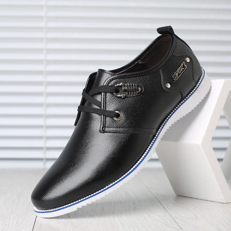 Men'S Casual Shoes Genuine Leather Solid Loafers Oxfords Spring/Autumn Man Lace-Up Asakuchi Breathable Rubber Flat Heel Shoes
Men'S Casual Shoes Genuine Leather Solid Loafers Oxfords Spring/Autumn Man Lace-Up Asakuchi Breathable Rubber Flat Heel Shoes