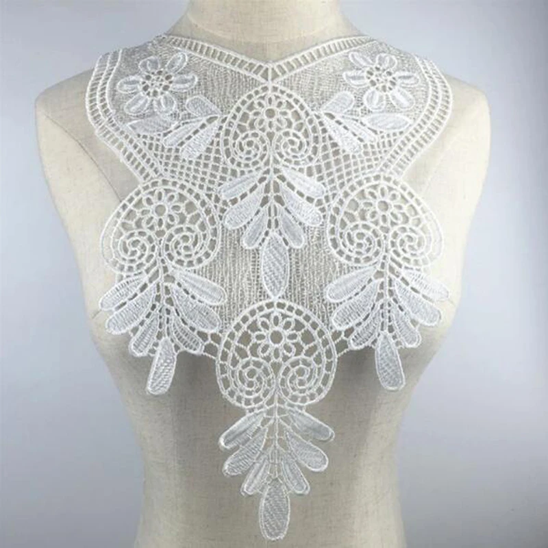 White Floral Lace Collar Fabric Trim DIY Embroidery Lace Fabric Neckline Applique Sewing Craft Scrapbooking
White Floral Lace Collar Fabric Trim DIY Embroidery Lace Fabric Neckline Applique Sewing Craft Scrapbooking