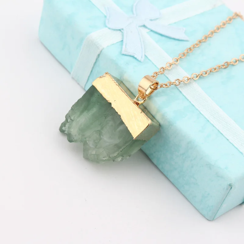 BELLAHYDIARY Bijoux Resin Irregular Stone Choker Chain Necklace Women Jewelry Gold Color Pink Green Necklaces Pendientes 2019 (8)