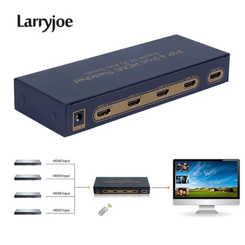 Larryjoe 4 Port HDMI Switcher 4x1 Switch Support PIP Up to 1080P 3D 4K*2K for Blue-Ray DTS-HD AC3 HD Sources All one Display
Larryjoe 4 Port HDMI Switcher 4x1 Switch Support PIP Up to 1080P 3D 4K*2K for Blue-Ray DTS-HD AC3 HD Sources All one Display