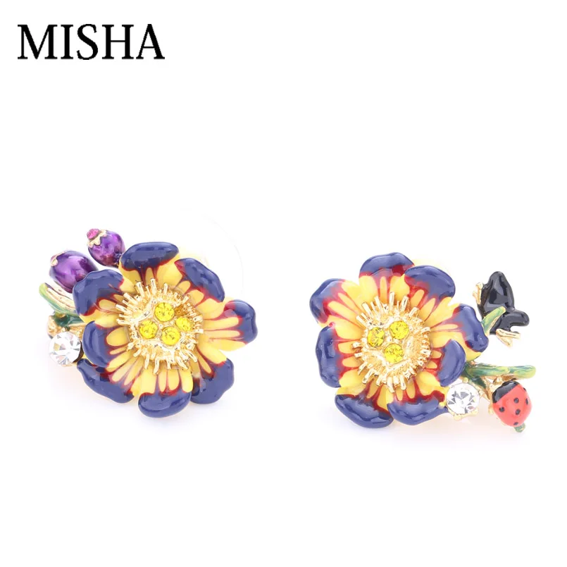 MISHA Painted Flower 2019 HooK Earrings Fine Jewelry Stud Earrings For Women Daily Simple Women Party Cute New Accessories 505
MISHA Painted Flower 2019 HooK Earrings Fine Jewelry Stud Earrings For Women Daily Simple Women Party Cute New Accessories 505