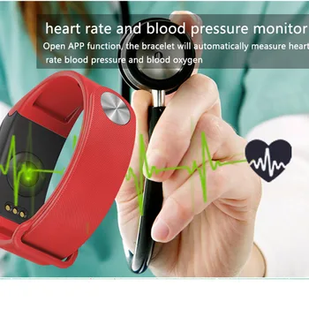 High Quality Blood Pressure Monitor Smart Band Fitness Tracker Activity Wristband Heart Rate Monitor Pedometer Smart Bracelet
High Quality Blood Pressure Monitor Smart Band Fitness Tracker Activity Wristband Heart Rate Monitor Pedometer Smart Bracelet
