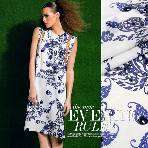 SCT007 Silk Cotton/Paisley Blue-and-white/Silk Fabric Mulberry Silk 30%Silk 70% Cotton/Width 1.48yd Thickness 9mm
SCT007 Silk Cotton/Paisley Blue-and-white/Silk Fabric Mulberry Silk 30%Silk 70% Cotton/Width 1.48yd Thickness 9mm