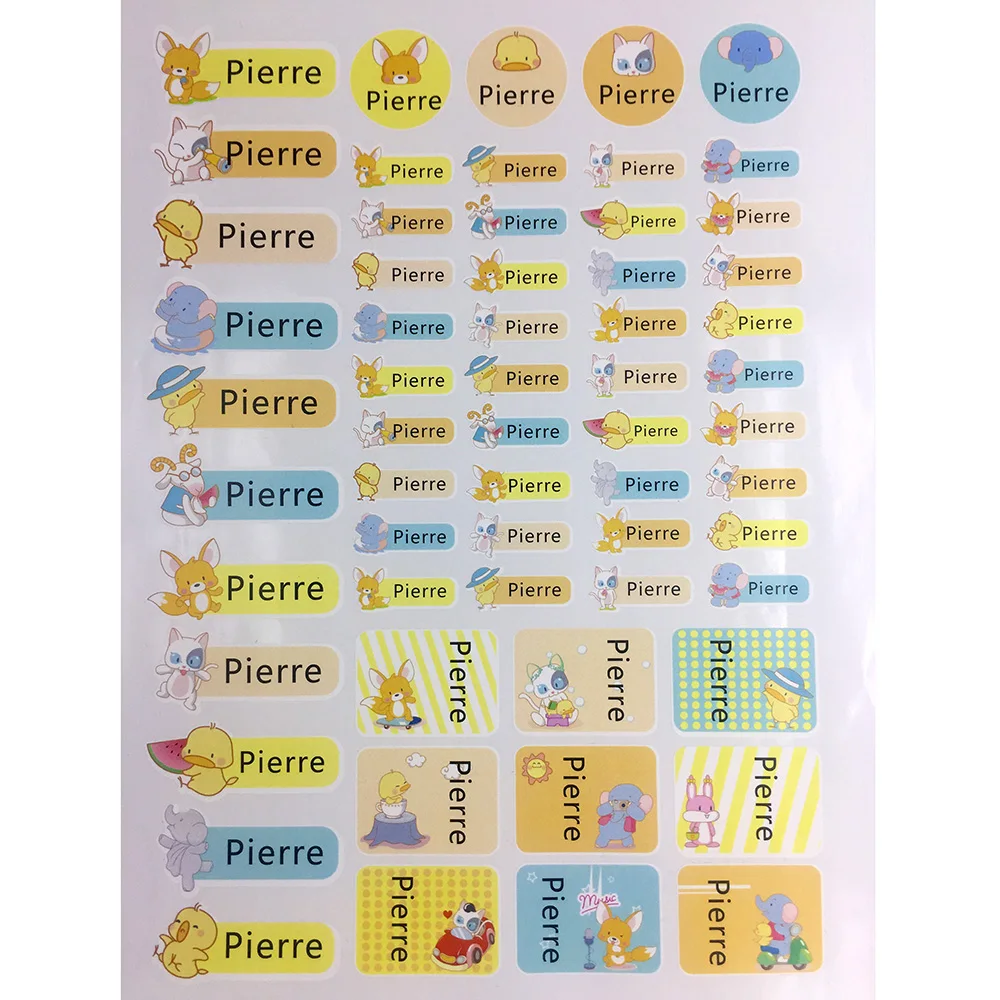 61Pcs Personalized Name Sticker Cute Animal Pattern Stickers Waterproof Custom Tag Label For Baby Water Bottle School Stationery
61Pcs Personalized Name Sticker Cute Animal Pattern Stickers Waterproof Custom Tag Label For Baby Water Bottle School Stationery