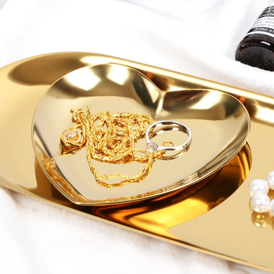 Scandinavian Style Jewelry Heart-shaped Jewelry Tray Jewelry Storage Tray Gold Tray Home Decoration
Scandinavian Style Jewelry Heart-shaped Jewelry Tray Jewelry Storage Tray Gold Tray Home Decoration