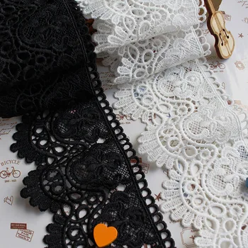 Black and white Thick cotton 8 cm hollow out water soluble lace cloth dress trim skirt hem material lace fabric
Black and white Thick cotton 8 cm hollow out water soluble lace cloth dress trim skirt hem material lace fabric