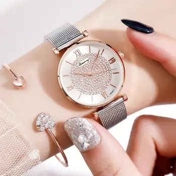 Women Watches Top Brand Luxury 2019 Fashion Diamond Ladies Wristwatches Stainless Steel Silver Mesh Strap Female Quartz Watch
Women Watches Top Brand Luxury 2019 Fashion Diamond Ladies Wristwatches Stainless Steel Silver Mesh Strap Female Quartz Watch
