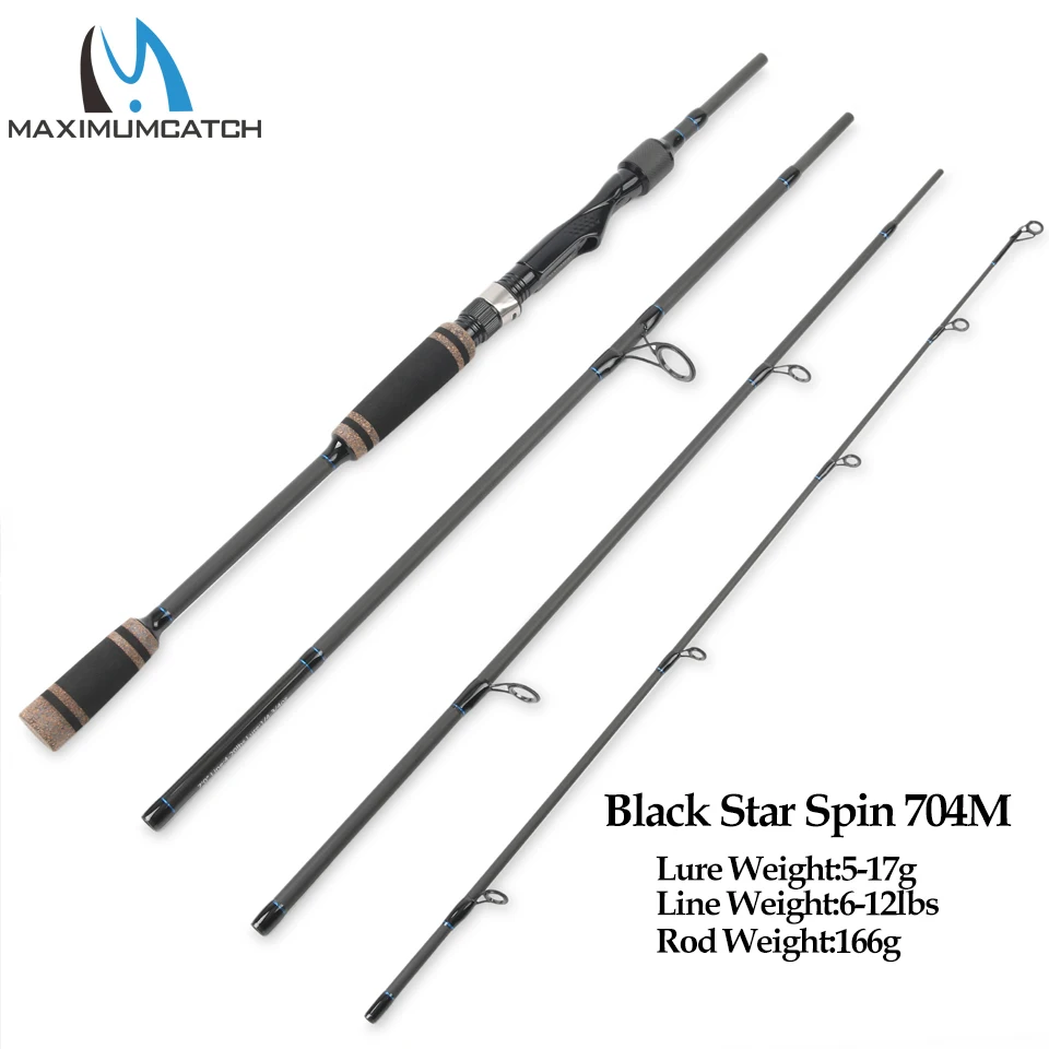 Maximumcatch Black Star Spinning Casting Rod 2.1M/7' Fast Action ML Power Portable Travel Fishing Rod Line Weight 6-12lb 8-17lb
Maximumcatch Black Star Spinning Casting Rod 2.1M/7' Fast Action ML Power Portable Travel Fishing Rod Line Weight 6-12lb 8-17lb