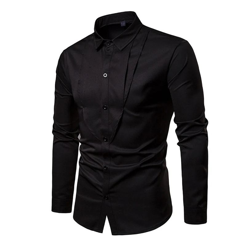 Newly Men Blouses Spring Solid Color Blouses Long Sleeves Shirts Turn-down Single-breasted Casual Male Shirts Tops VK-ING
Newly Men Blouses Spring Solid Color Blouses Long Sleeves Shirts Turn-down Single-breasted Casual Male Shirts Tops VK-ING