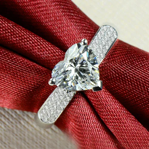 Amazing! Natural! Beautiful&Luxurious 2 ct princess heart-shaped SONA weeding rings, Sterling Silver engagement rings
Amazing! Natural! Beautiful&Luxurious 2 ct princess heart-shaped SONA weeding rings, Sterling Silver engagement rings