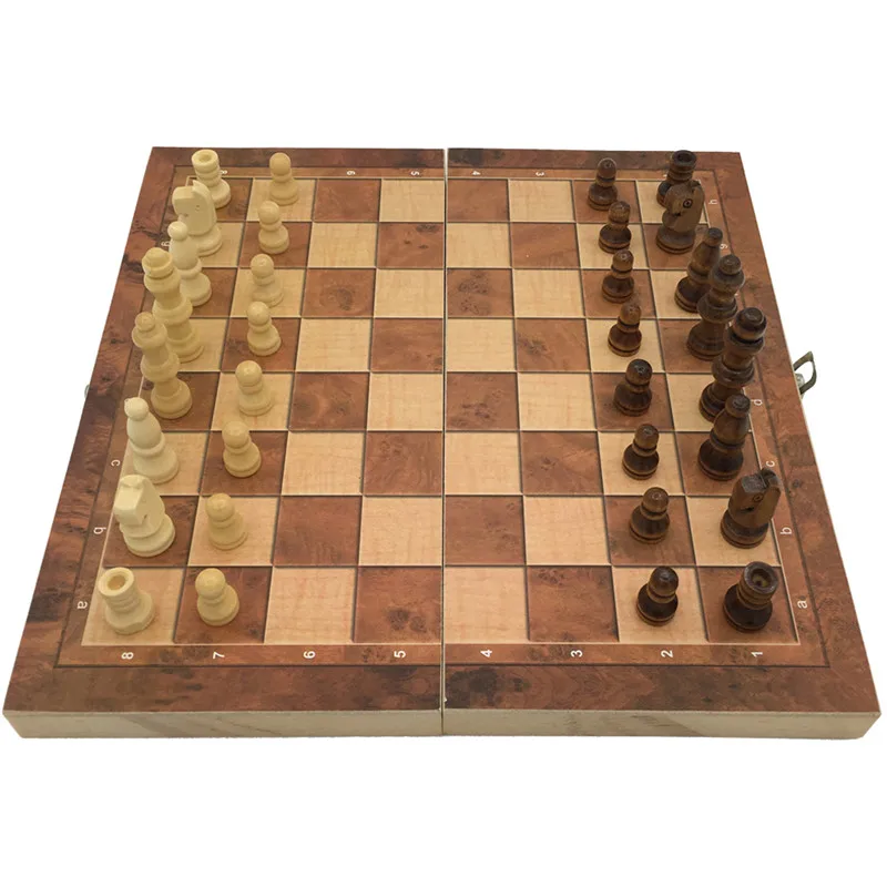 New Design Foldable 3 in 1 Wooden International Chess Set Board Travel Games Chess Backgammon Draughts Entertainment#293289
New Design Foldable 3 in 1 Wooden International Chess Set Board Travel Games Chess Backgammon Draughts Entertainment#293289