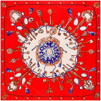 130*130cm twill silk scarf women square scarves tassel lady Retro Key Northern Europe fashion female scarf outdoor accessories
130*130cm twill silk scarf women square scarves tassel lady Retro Key Northern Europe fashion female scarf outdoor accessories