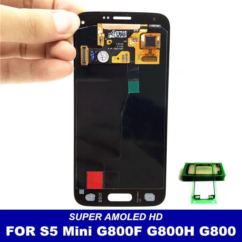 100% Tetsed Super AMOLED For Samsung Galaxy S5 Mini G800 G800F G800H LCD Display + Touch Screen Digitizer Assembly - White Black
100% Tetsed Super AMOLED For Samsung Galaxy S5 Mini G800 G800F G800H LCD Display + Touch Screen Digitizer Assembly - White Black