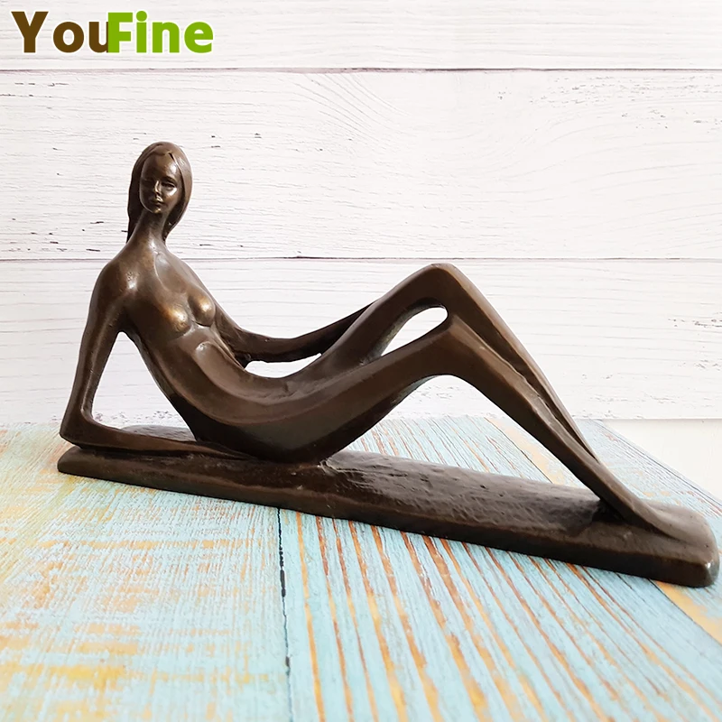 Bronze Abstract Art Female Sculpture Nude Woman Desktop Bronze Statue Ornament Home Decoration Collectible
Bronze Abstract Art Female Sculpture Nude Woman Desktop Bronze Statue Ornament Home Decoration Collectible