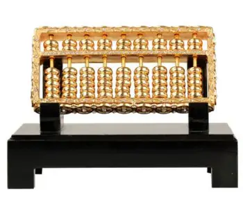 Fengshui alloy large gold abacus household crafts
Fengshui alloy large gold abacus household crafts