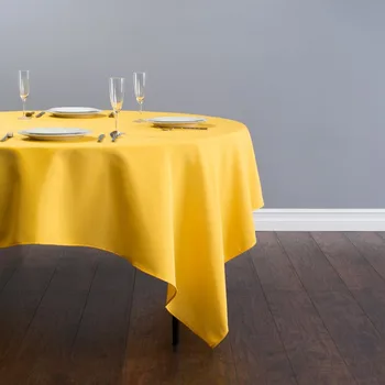 HK DHL Stain Feel 85 inch/216cm Polyester Square Tablecloth Gold for Wedding, 5/Pack
HK DHL Stain Feel 85 inch/216cm Polyester Square Tablecloth Gold for Wedding, 5/Pack