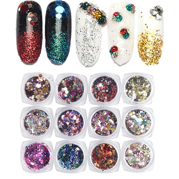 Metallic Color different Dot Shapes Round Sequins Glitter Of Gel Nail Decoration Kit Nail Art and DIY 12Pcs/lot Nail Art Deco 
Metallic Color different Dot Shapes Round Sequins Glitter Of Gel Nail Decoration Kit Nail Art and DIY 12Pcs/lot Nail Art Deco