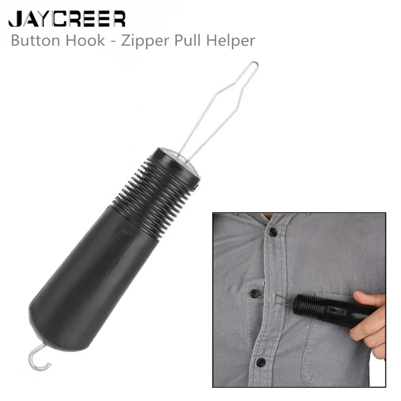 JayCreer Button Hook - Zipper Pull Helper - Dressing Aid Assist Device Tool For Arthritis, Independent Living - Wide Handle Grip
JayCreer Button Hook - Zipper Pull Helper - Dressing Aid Assist Device Tool For Arthritis, Independent Living - Wide Handle Grip