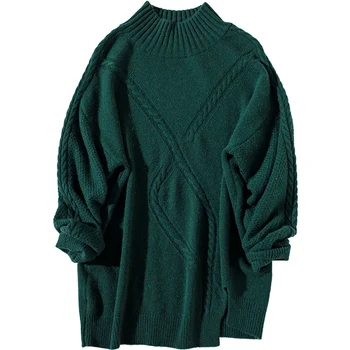 High necked split fork 7 pin thickened cashmere sweater, female pullover, knitted sweater sweater, autumn and winter new Wool
High necked split fork 7 pin thickened cashmere sweater, female pullover, knitted sweater sweater, autumn and winter new Wool