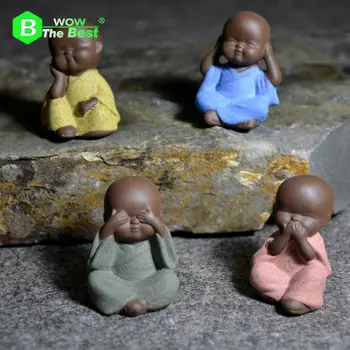 4pcs a set Small Buddha Statue Monk Purple Clay Figurine Crafts Creative Home Car Decorative Ornaments Buddhism Miniatures
4pcs a set Small Buddha Statue Monk Purple Clay Figurine Crafts Creative Home Car Decorative Ornaments Buddhism Miniatures