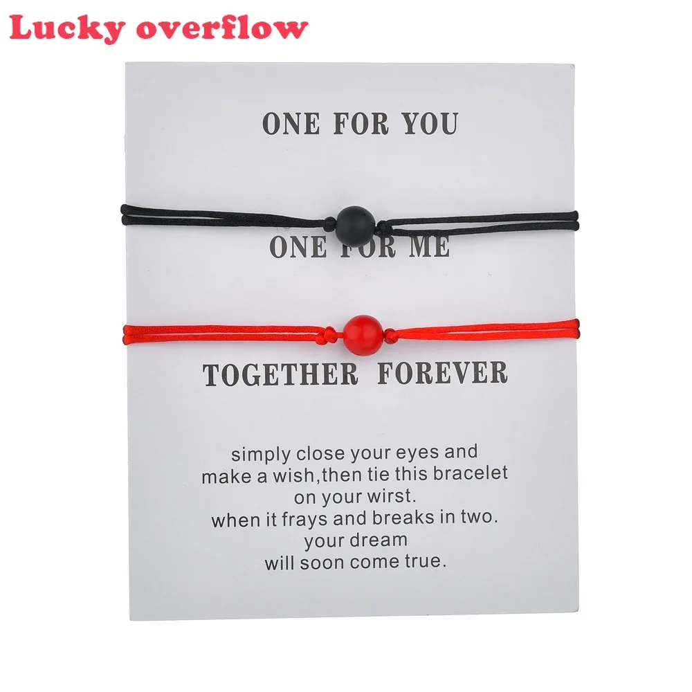Luckyoverflow 2pcs/set Matte Lava Stone Natural Stone Bead Bracelet Red String Braiding Couple Bracelets for Men Women CE0786
Luckyoverflow 2pcs/set Matte Lava Stone Natural Stone Bead Bracelet Red String Braiding Couple Bracelets for Men Women CE0786