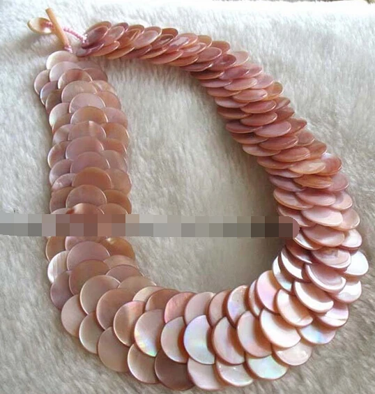 FREE SHIPPING>>>@ NEW HOT1621 3rows sea shell pearl coin pink handcraft necklace 18
FREE SHIPPING>>>@ NEW HOT1621 3rows sea shell pearl coin pink handcraft necklace 18