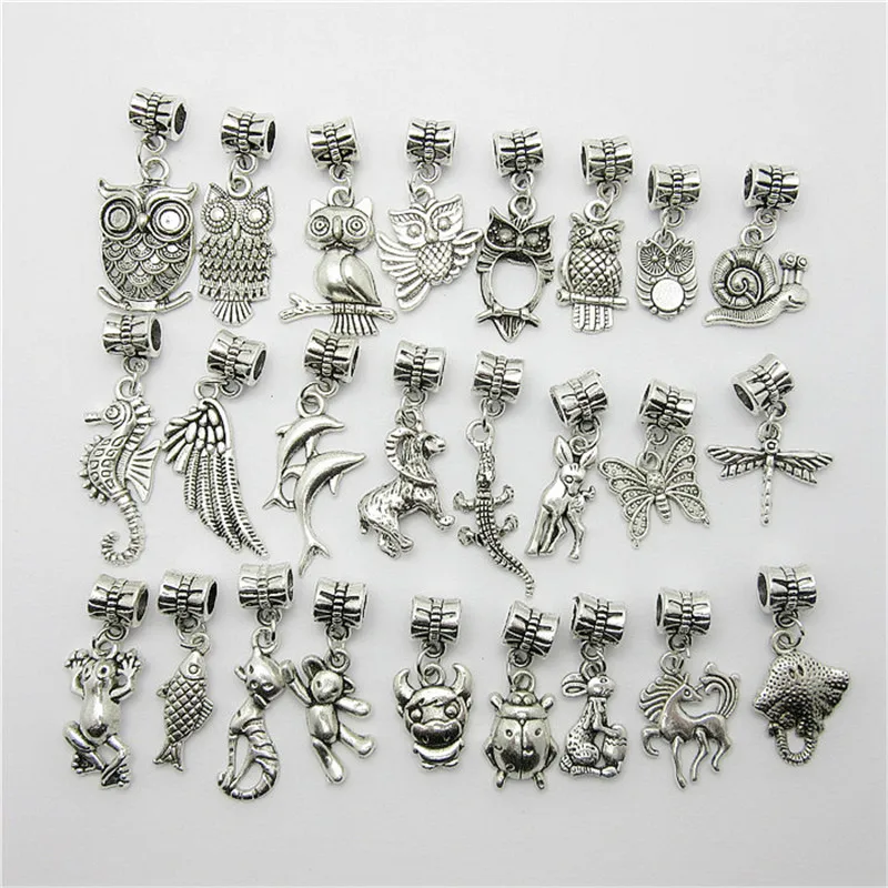 Mix 30pcs Fashion Big Hole Loose Beads European Pendant Animal Bead Fits Pandora Charms Bracelets & pendants diy Jewelry
Mix 30pcs Fashion Big Hole Loose Beads European Pendant Animal Bead Fits Pandora Charms Bracelets & pendants diy Jewelry