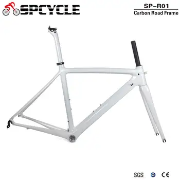 

Spcycle T1000 Full Carbon Road Bike Frame 700C Road Bicycle Carbon Frame BSA 68mm OEM Racing Bicycle Frameset 50/53/55cm