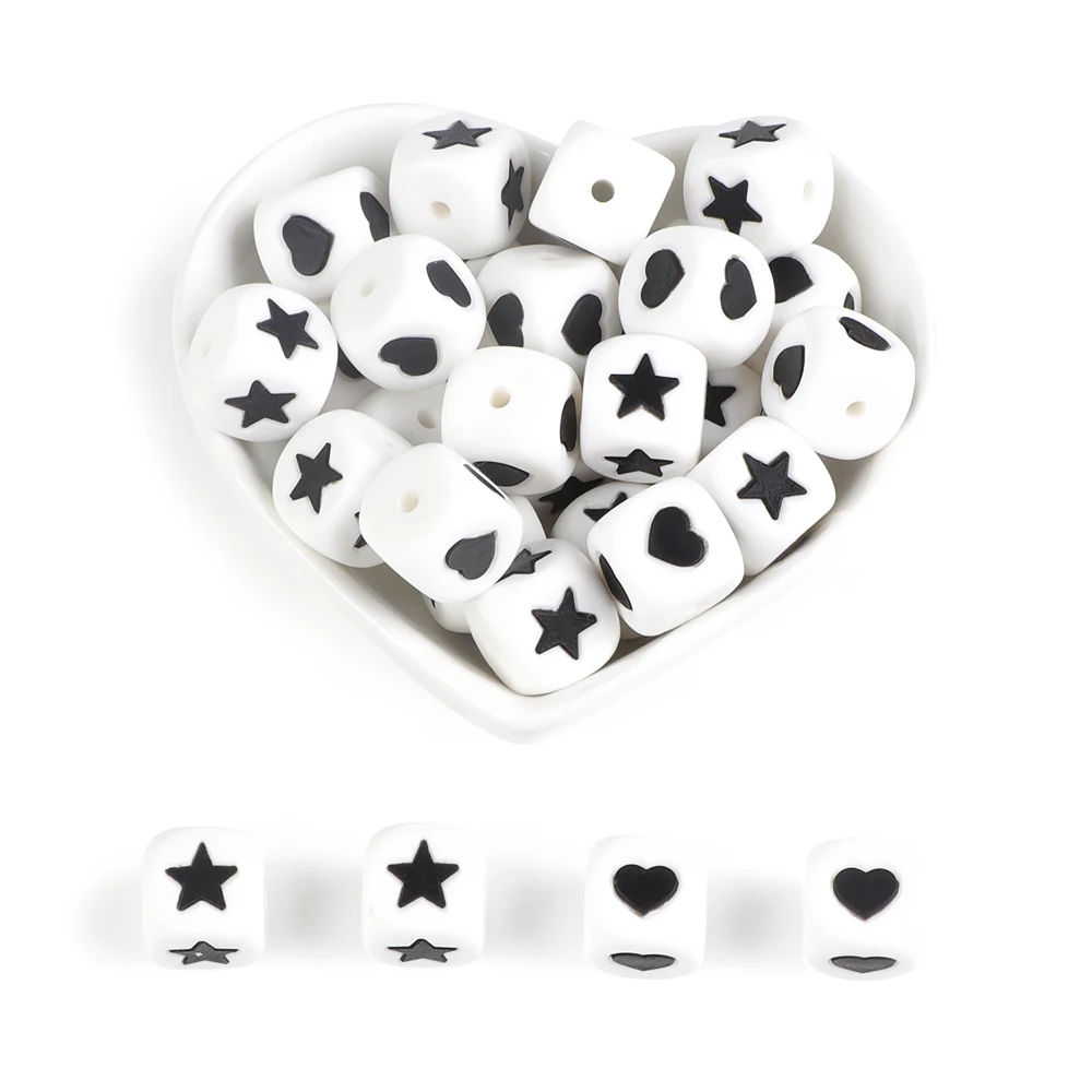 Joepada 50pcs Silicone Beads Letter 12mm Heart Star Chewing Alphabet Beads Baby Teether For DIY Bracelet Necklace Pacifier Chain
Joepada 50pcs Silicone Beads Letter 12mm Heart Star Chewing Alphabet Beads Baby Teether For DIY Bracelet Necklace Pacifier Chain