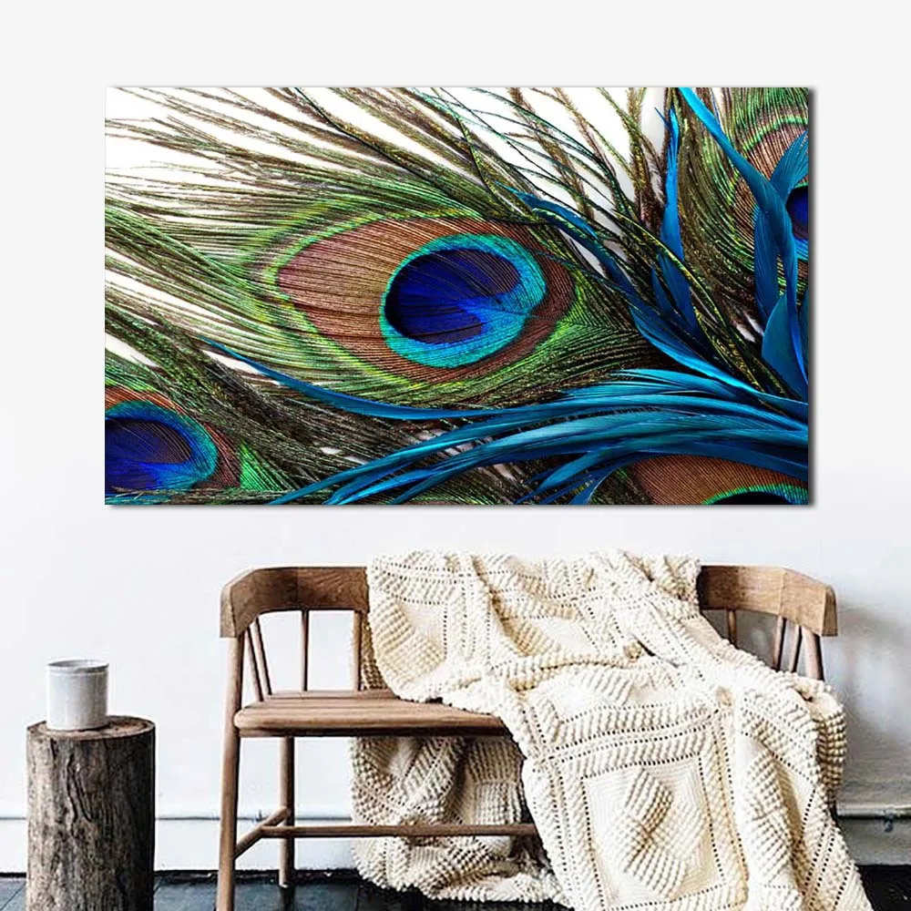Colorful Feather Of Peacock Painting Prints On Canvas Modern Beautiful Animal Wall Art Home Decorative Painting 60x90CM Unframed
Colorful Feather Of Peacock Painting Prints On Canvas Modern Beautiful Animal Wall Art Home Decorative Painting 60x90CM Unframed