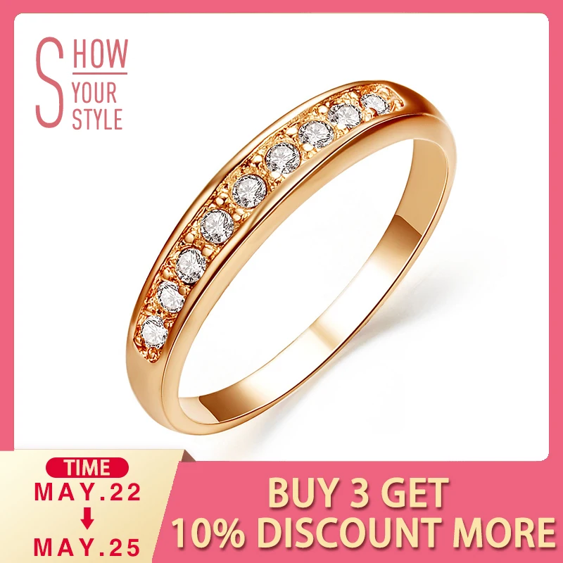 UMODE Rose Gold Color Rhinestones Studded Eternity Wedding Rings for Women Femme Jewelries Accessories JR0001A
UMODE Rose Gold Color Rhinestones Studded Eternity Wedding Rings for Women Femme Jewelries Accessories JR0001A