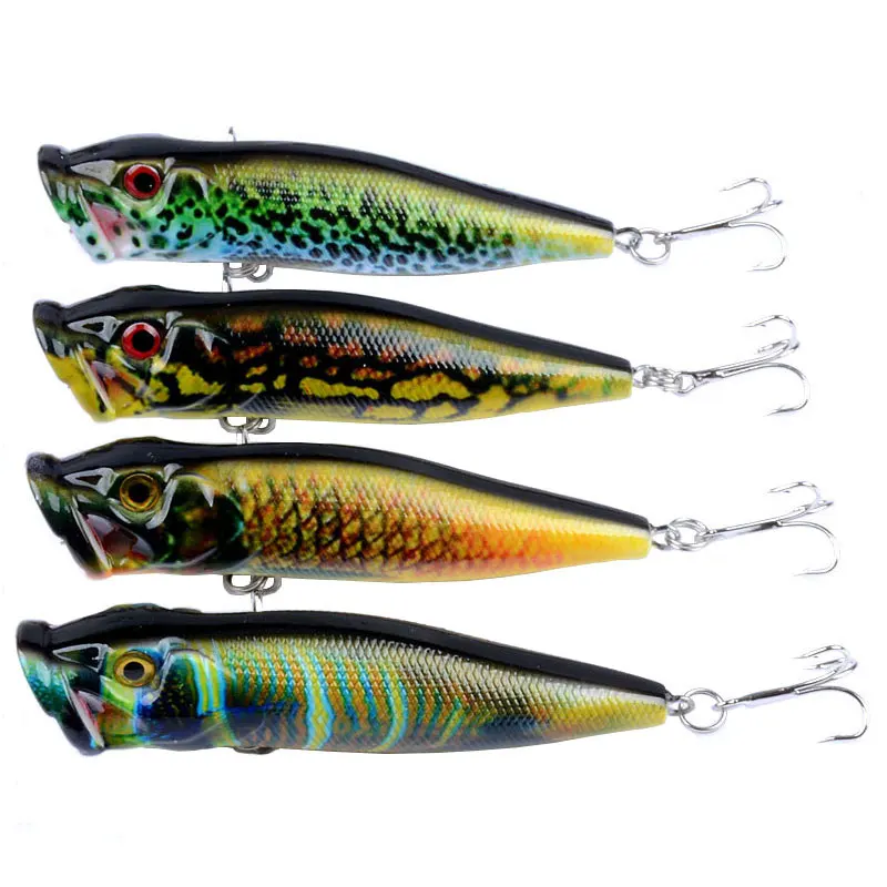 INFOF 4 шт./упак. Topwater Popper 3 54 дюйма/0 42 унции жесткие приманки искусственная приманка