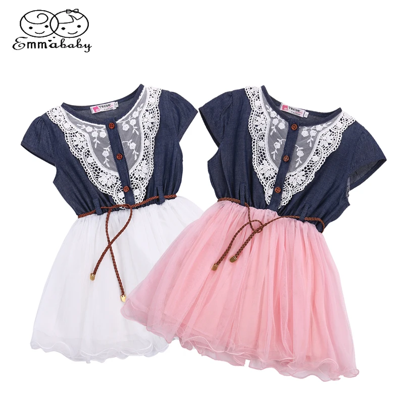Emmababy Kids Baby Girls Party Lace Flower Tulle Denim Dress Gown Formal Dresses
Emmababy Kids Baby Girls Party Lace Flower Tulle Denim Dress Gown Formal Dresses