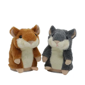 New Talking Hamster Plush Toy Hot Cute Speak Talking Sound Record Hamster Educational Toy for Children Gifts 15 cm Brown Gray
New Talking Hamster Plush Toy Hot Cute Speak Talking Sound Record Hamster Educational Toy for Children Gifts 15 cm Brown Gray